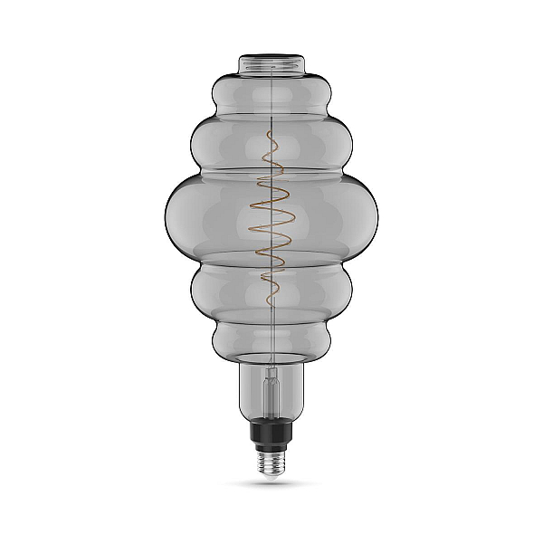 Лампа светодиодная филаментная Gauss E27 8,5W 1800K серая 161802005