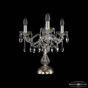 Настольная лампа Bohemia Ivele Crystal 1413L/3/141-39 G