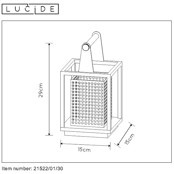 Настольная лампа Lucide Sansa 21522/01/30