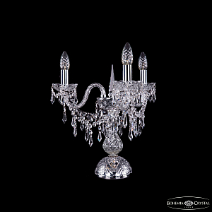 Настольная лампа Bohemia Ivele Crystal 1403L/3/141-39 Ni