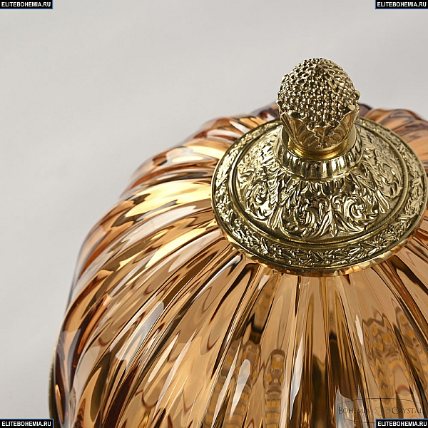 Настольная лампа Bohemia Ivele Crystal 5680L/17 G Amber/M-1H