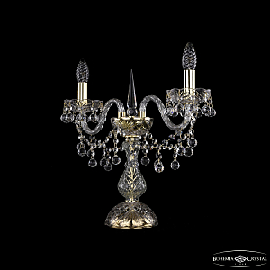Настольная лампа Bohemia Ivele Crystal 1409L/2/141-39 G