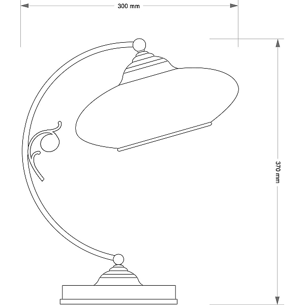 Настольная лампа Kutek Casamia CAS-LG-1 (P)