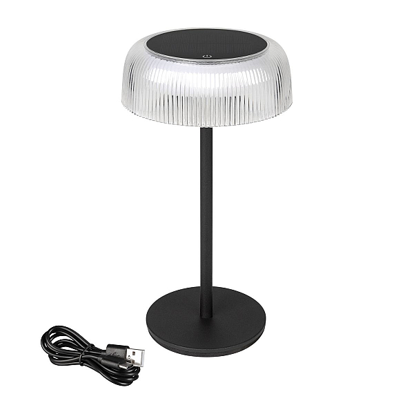 Настольная лампа аккумуляторная Arlight SP-KWALLEN-4.7W Warm2700 (Черный, 130 deg, 5V) (IP54 Металл) 060829