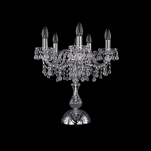Настольная лампа Bohemia Ivele Crystal 1410L/5/141-47 Ni V0300