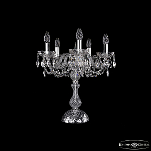 Настольная лампа Bohemia Ivele Crystal 1402L/5/141-47 Ni