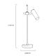 Настольная лампа Delight Collection Table lamp MT8906-1T antique brass