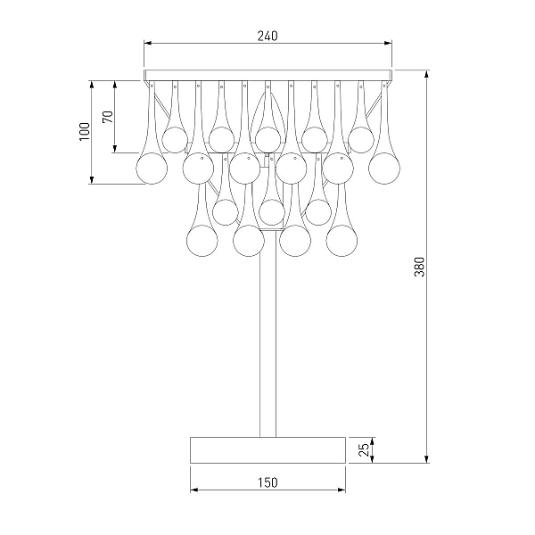 Настольная лампа Bogate's Gutta 01126/1 a068864