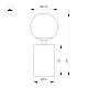 Настольная лампа Arlight SP-ORNELLA-TAB-L290-R125-6W Warm3200-MIX (BK, 300 deg, 230V, TOUCH-DIMM) (IP20 Металл) 059535