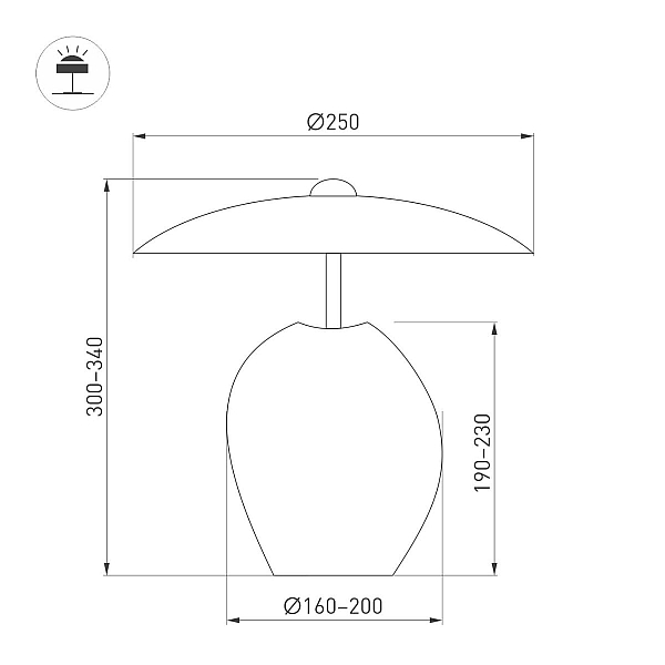 Светильник Arlight SP-UMANI-TAB-S25x34-6W Warm2700 (BK, 90 deg, 230V) (IP20, Натуральный камень) 061711