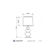 Настольная лампа Lumina Deco Briston LDT 303 CHR+BK