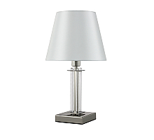 Настольная лампа Crystal Lux Nicolas NICOLAS LG1 NICKEL/WHITE
