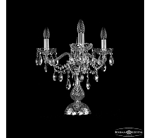 Настольная лампа Bohemia Ivele Crystal 1415L/3/141-39 Ni