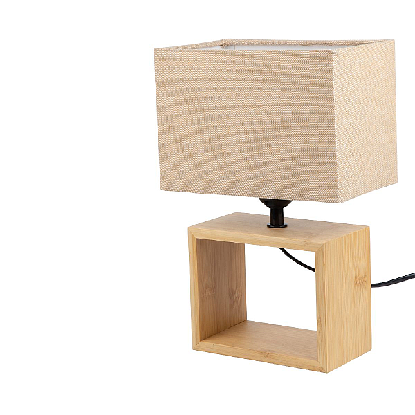 Настольная лампа Uniel UML-B401 E27 Light Grey/Wood UL-00010956