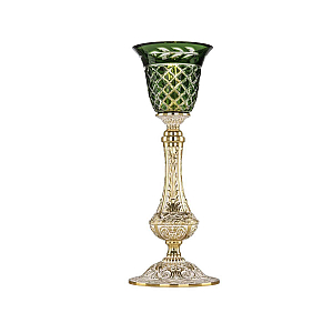 Настольная лампа Bohemia Ivele Crystal Florence 71100L/15 GW P2 Clear-Green/H-1J