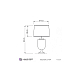 Настольная лампа Lumina Deco Olimpia LDT 304 F.GD+WT