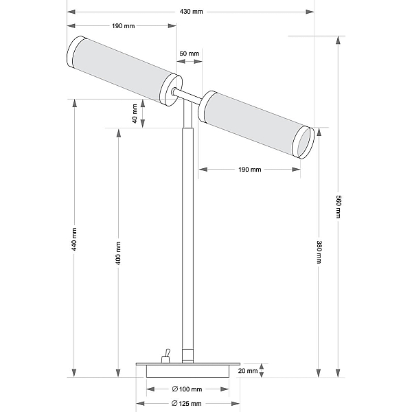 Настольный светильник KUTEK SALETTO SAL-LG-2(Z)