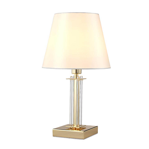 Настольная лампа Crystal Lux Nicolas LG1 Gold/White