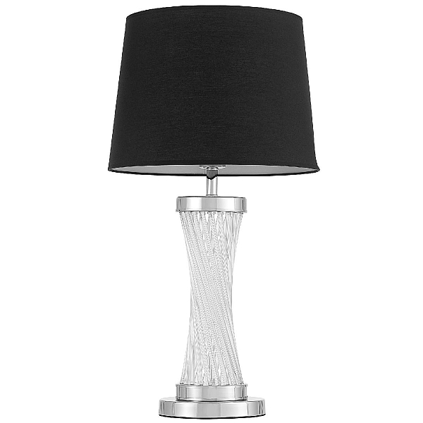 Настольная лампа Lumina Deco Villanova LDT 302 CHR+BK