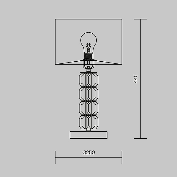 Настольная лампа Maytoni Talento DIA008TL-01CH