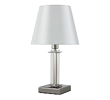 Настольная лампа Crystal Lux Nicolas NICOLAS LG1 NICKEL/WHITE