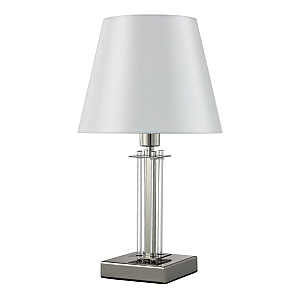 Настольная лампа Crystal Lux Nicolas NICOLAS LG1 NICKEL/WHITE