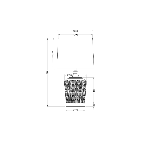 Настольная лампа Garda Decor 22-88237