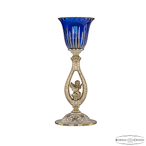 Настольная лампа Bohemia Ivele Crystal Florence 71400L/15 GW P2 Clear-Blue/H-1K FA1S