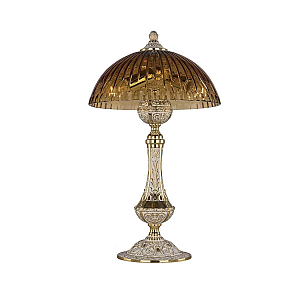 Настольная лампа Bohemia Ivele Crystal Florence 71100L/25 GW Amber/H-1K