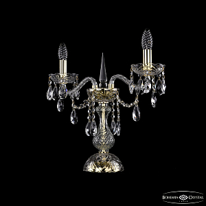 Настольная лампа Bohemia Ivele Crystal 1415L/2/141-39 G