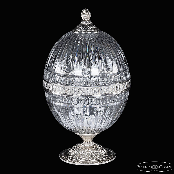 Настольная лампа Bohemia Ivele Crystal 5680L/18 Ni Clear/M-1G