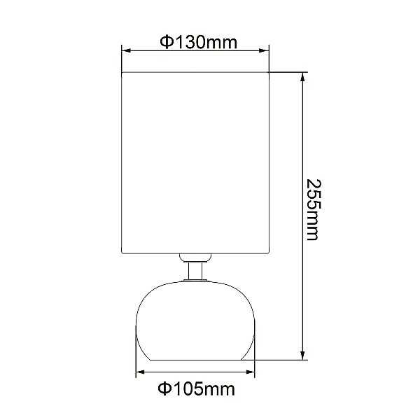 Настольная лампа Uniel UML-B307 E14 Silver/White UL-00012423