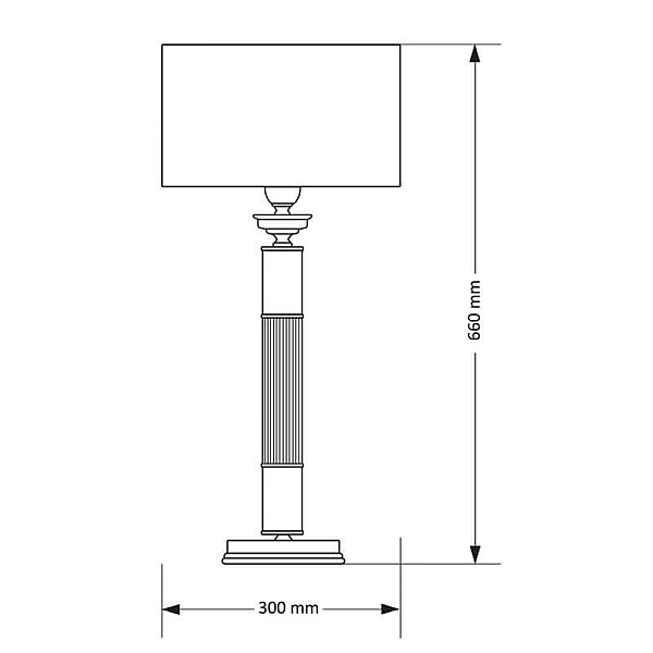 Настольная лампа Kutek Messina KRE-LG-1(P)GR