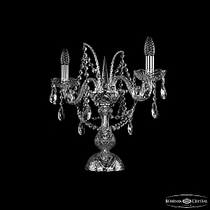 Настольная лампа Bohemia Ivele Crystal 1411L/2/141-39 Ni
