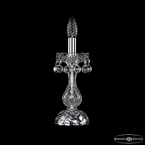 Настольная лампа Bohemia Ivele Crystal 1409L/1-27 Ni