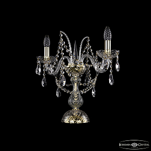 Настольная лампа Bohemia Ivele Crystal 1411L/2/141-39 G
