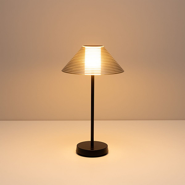 Настольная лампа аккумуляторная Arlight SP-BAGLIORE-3.2W Warm2700 (Черный, 280 deg, 5V) (IP54 Металл) 060832