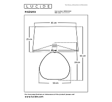 Настольная лампа Lucide Maduka 10550/81/43