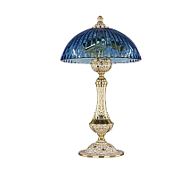 Настольная лампа Bohemia Ivele Crystal Florence 71100L/25 GW Aquamarine/H-1K