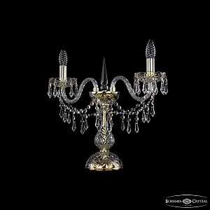 Настольная лампа Bohemia Ivele Crystal 1403L/2/141-39 G