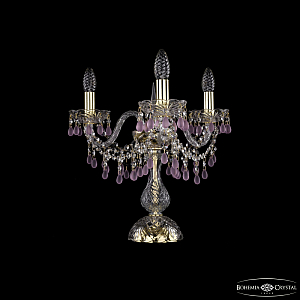 Настольная лампа Bohemia Ivele Crystal 1410L/3/141-39 G V7010