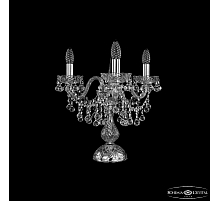 Настольная лампа Bohemia Ivele Crystal 1409L/3/141-39 Ni