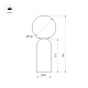 Настольная лампа Arlight SP-SILKA-TAB-R150-6W Warm2700 (WH, 330 deg, 230V, TOUCH-DIM) (IP20, Натуральный шелк) 056890
