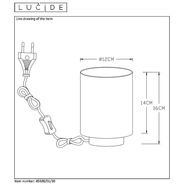 Настольная лампа Lucide Suzy 45588/01/30