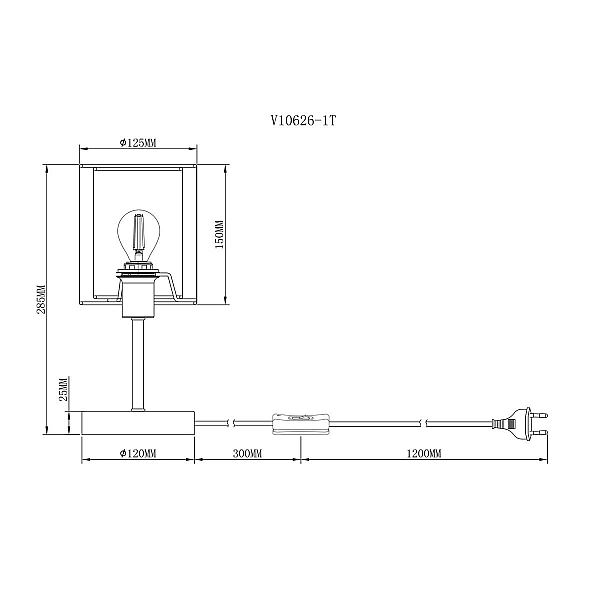 Настольная лампа Moderli Room V10626-1T