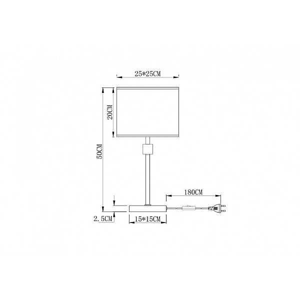 Настольная лампа Arte Lamp North A5896LT-1PB