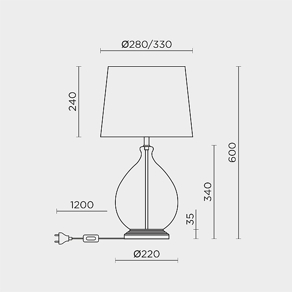 Настольная лампа Modelux ML.6111.01TL BK