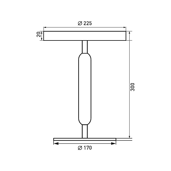 Светильник Arlight SP-ALYSS-TAB-R22.5x30-5W Warm3200-MIX (CF-BK, 110 deg, 230V) (IP20, Мрамор) 061708