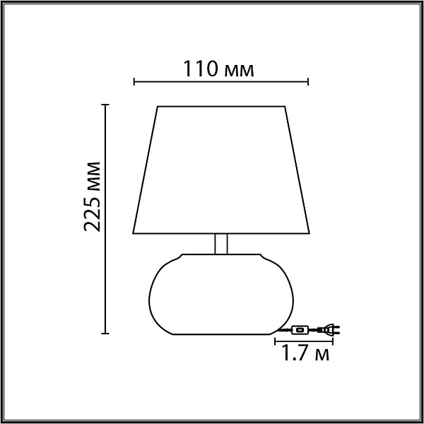 Настольная лампа Lumion Moderni 8145/1T