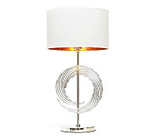 Настольная лампа Lumina Deco Fabi LDT 5531 CHR+WT